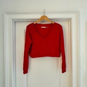 Alice and Olivia wool blend sweater cropped